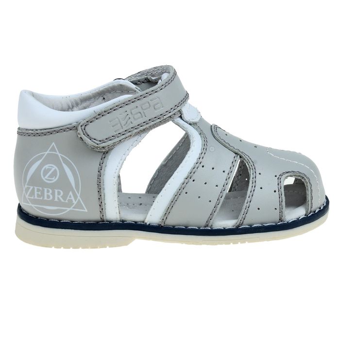 Туфли открытые малодетские Зебра, арт. 10575-10 (серый) (р. 23)