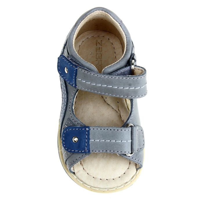 Туфли открытые малодетские Зебра, арт. 10451-10 (серый) (р. 21)