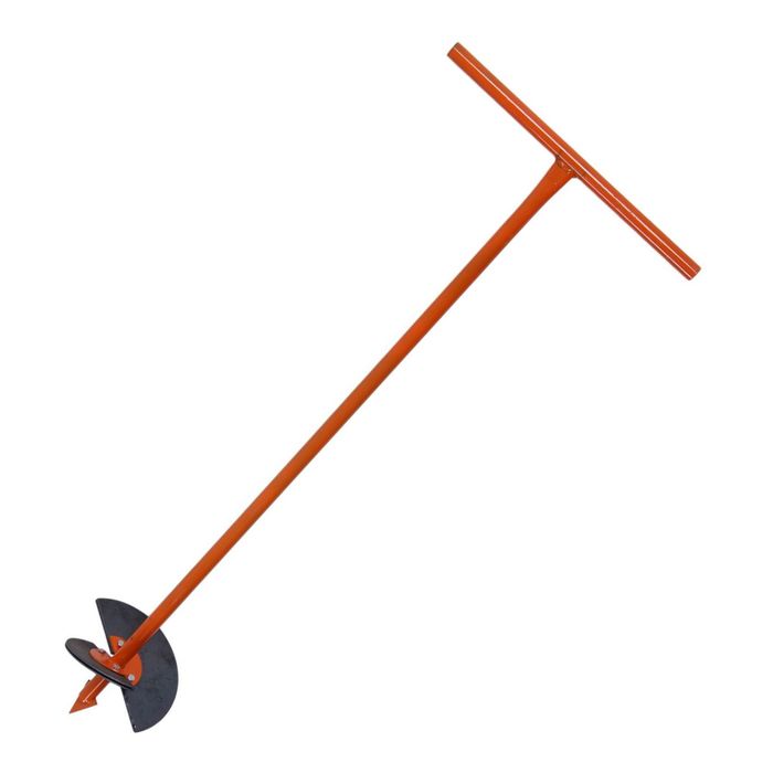 Бур садовый, шнековый, 2 ножа: d=150 мм, d=200 мм, длина 1 м, цвет МИКС