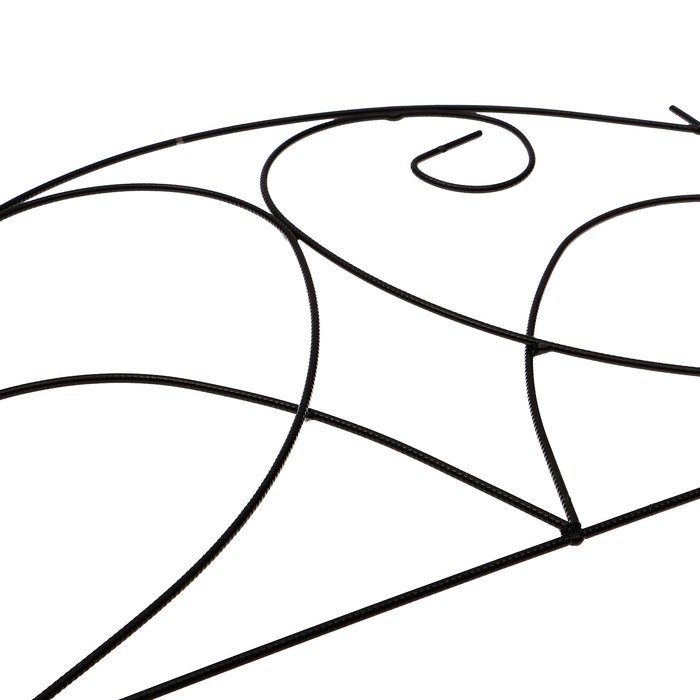 Ограждение декоративное, 45 х 53 см, 1 секция, без заглушек, металл, МИКС, «Изящный малый»