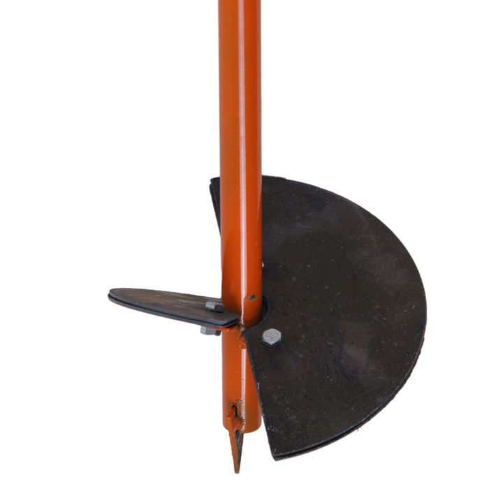 Бур садовый, шнековый, 2 ножа: d=150 мм, d=200 мм, длина 2 м, цвет МИКС