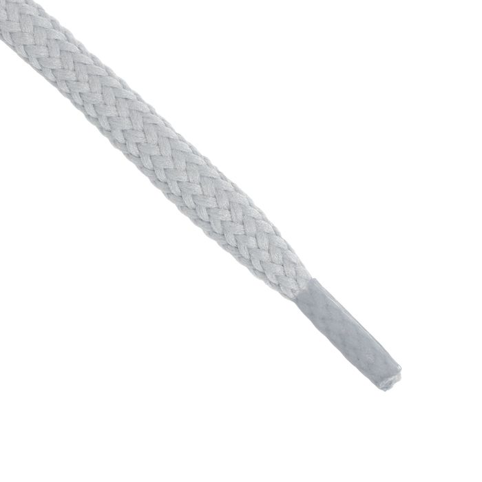 Шнурки для обуви круглые, d=6мм, 70см, цвет светло-серый