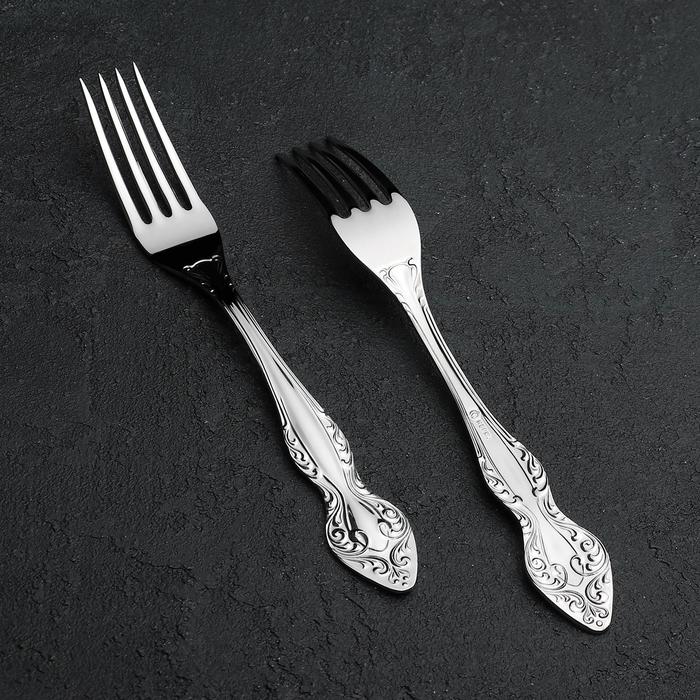 Вилка столовая 19,5 см "Славянка", толщина 2 мм