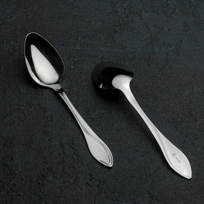 Ложка чайная 14 см "Волна", толщина 1,5 мм