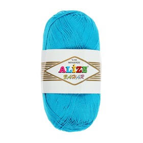 

Пряжа "Bahar" 100% мерсеризованный хлопок 260м/100гр (16 голубой)