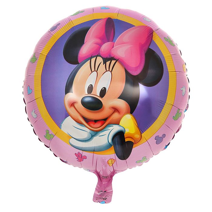 Шар фольгированный 18" "Минни Маус", круг