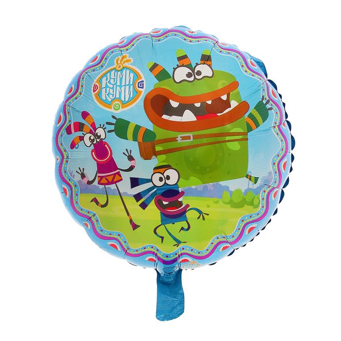 Шар фольгированный 18" "Куми-Куми", круг