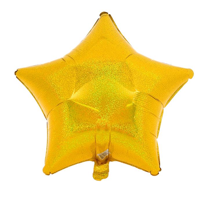 Шар фольгированный &quot;Звезда&quot; 19&quot;, блеск, Gold