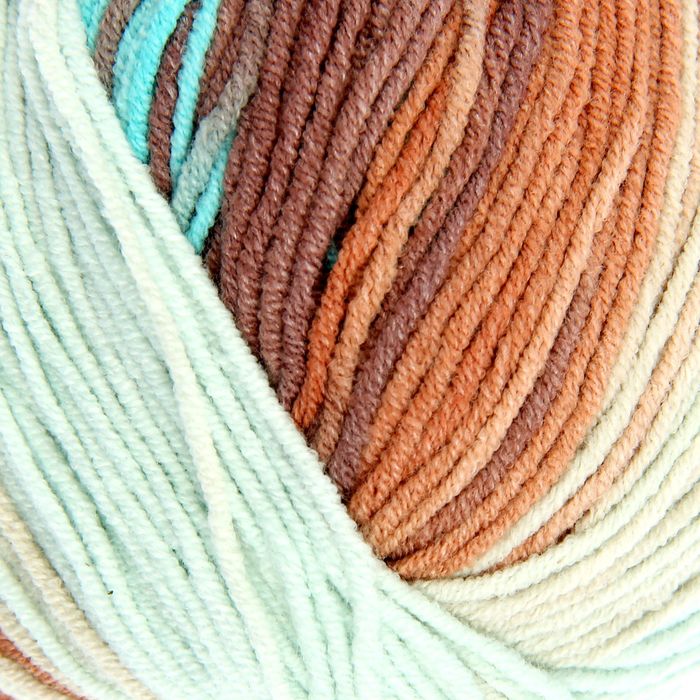 Пряжа "Cotton Gold Batik" 55% хлопок, 45% акрил, 330м/100гр (4603)