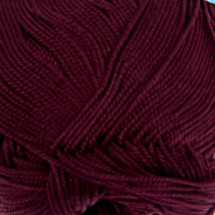 Пряжа "Miss" 100% мерсеризованный хлопок 280м/50гр (495 бордо)
