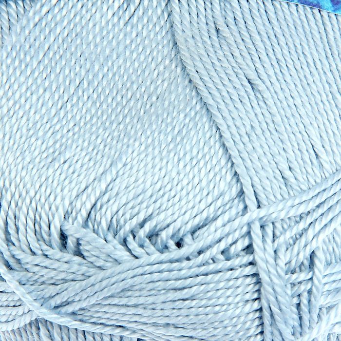 Пряжа "Miss" 100% мерсеризованный хлопок 280м/50гр (480 светло-голубой)