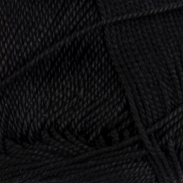 Пряжа "Miss" 100% мерсеризованный хлопок 280м/50гр (60 черный)