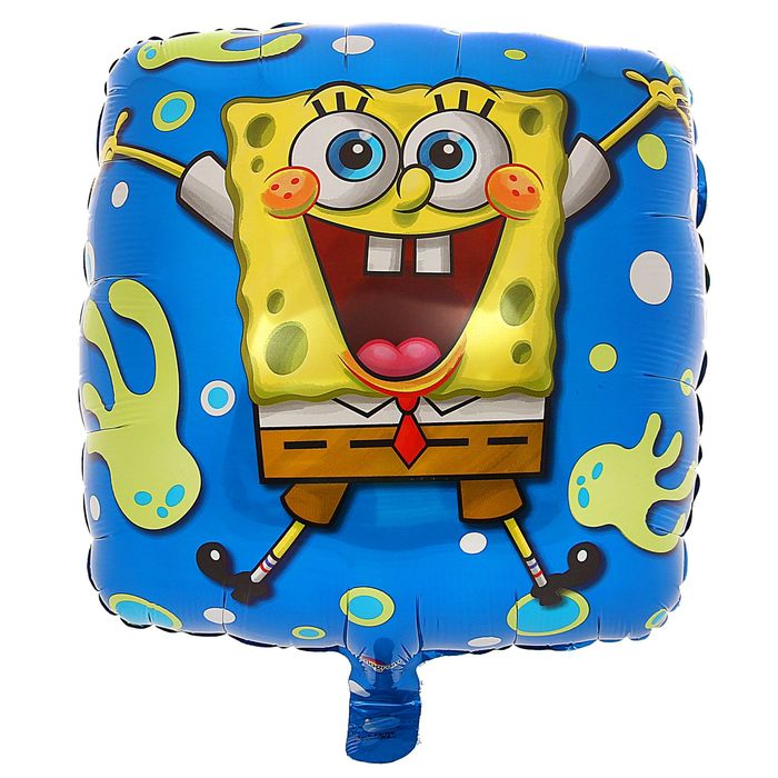 Шар фольгированный 18" "Радостный Губка Боб"