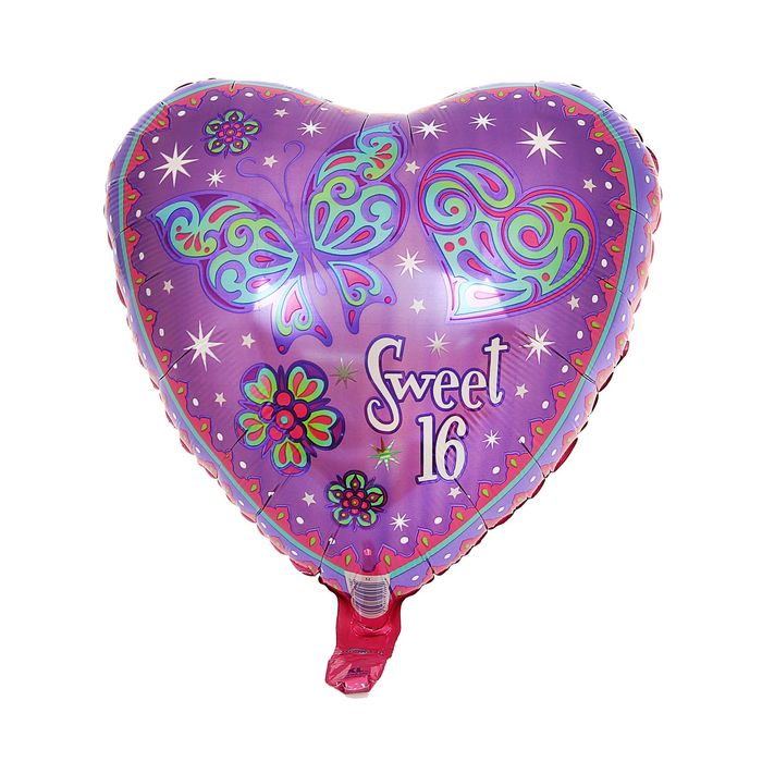Шар фольгированный 18" "Искристое сердце"