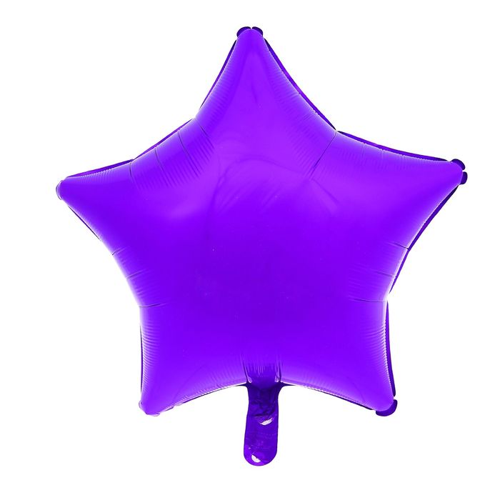 Шар фольгированный "Звезда" 19", металл, Purple