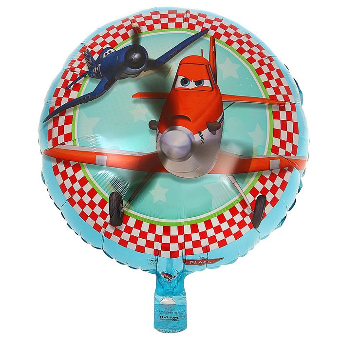 Шар фольгированный 18" "Самолёты", круг