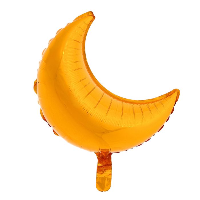 Шар фольгированный "Месяц" 17", металл, Gold