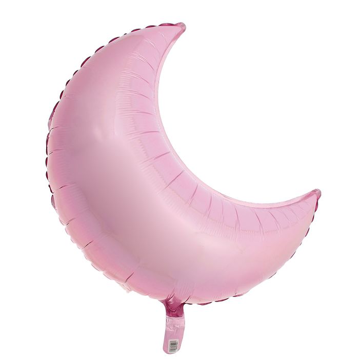 Шар фольгированный "Месяц", 35", пастель, Pink