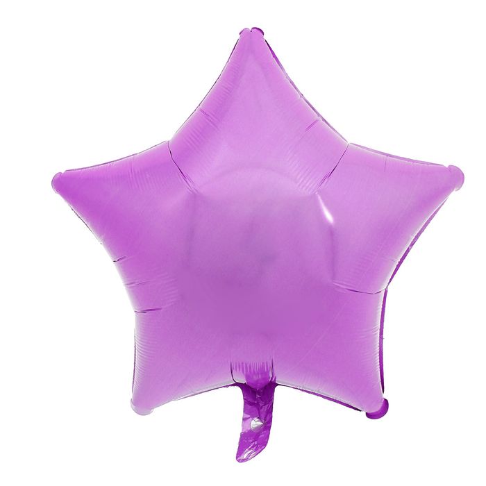 Шар фольгированный "Звезда" 19", пастель, Lilac