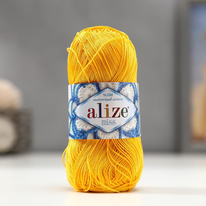 Пряжа "Miss" 100% мерсеризованный хлопок 280м/50гр (216 цыпленок)