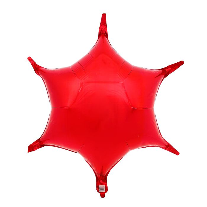 Шар фольгированный "Звезда", 22", металл, цвет красный