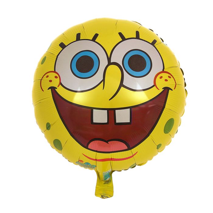 Шар фольгированный 18" "Губка Боб. Улыбка", круг