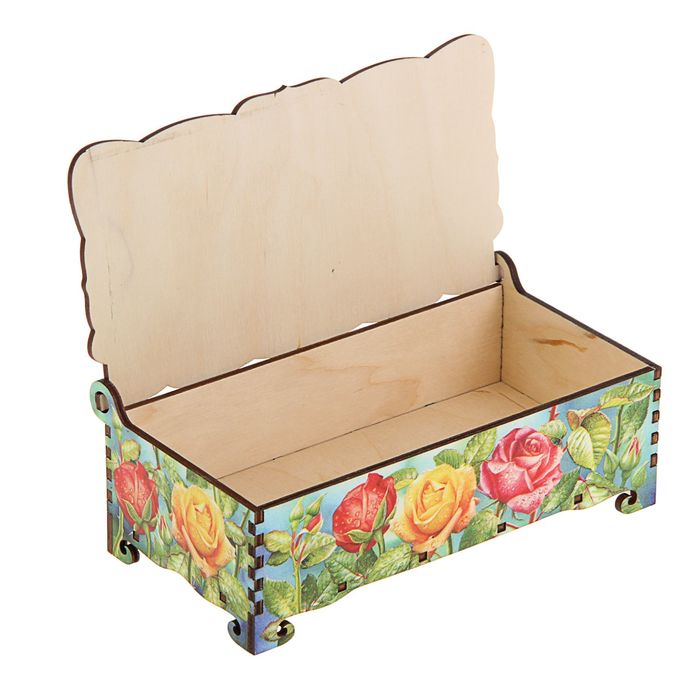 Шкатулка-купюрница «Фея: Розы», 17х9х5,8 см