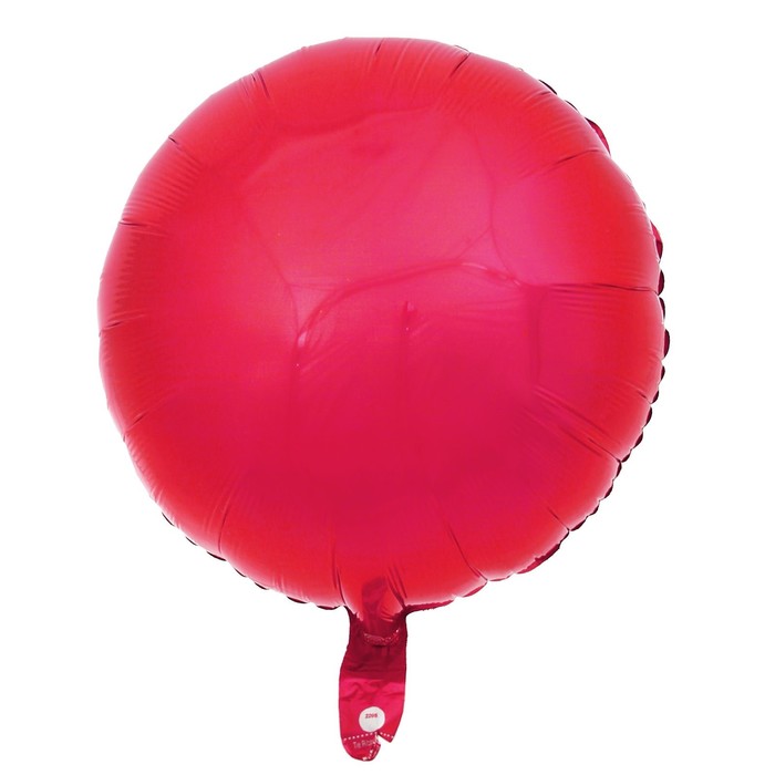 Шар фольгированный 18", круг, металл, цвет бургундия