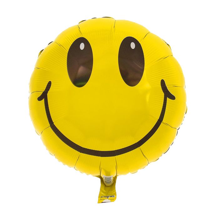 Шар фольгированный 18" "Улыбка", круг