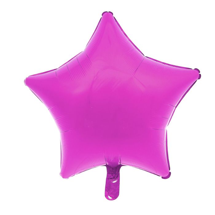 Шар фольгированный "Звезда" 19", металл, Lavender