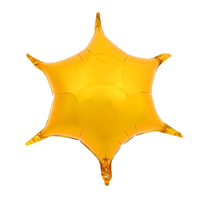 Шар фольгированный "Звезда", 22", металл, цвет золотой