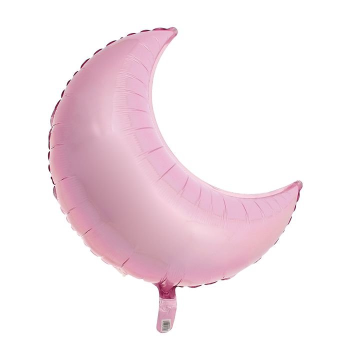 Шар фольгированный "Месяц", 26", пастель, Pink