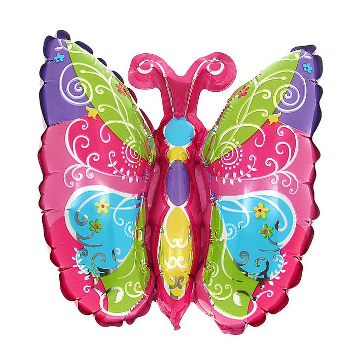 Шар фольгированный 12" "Бабочка садовая" для палочки