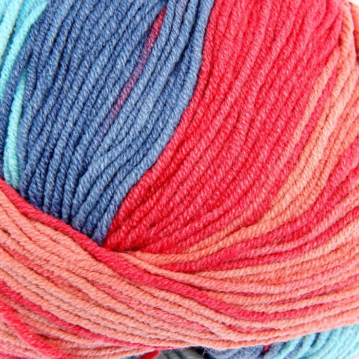 Пряжа "Cotton Gold Batik" 55% хлопок, 45% акрил, 330м/100гр (5952)