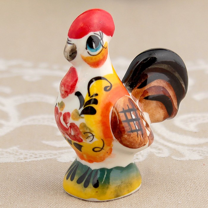 Сувенир «Петух Петрович», гжель, цвет