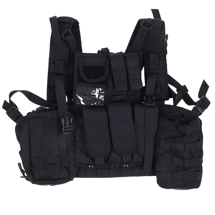 Жилет разгрузочный KINGRIN Tactical vest with accessory (Black) VE-17-BK