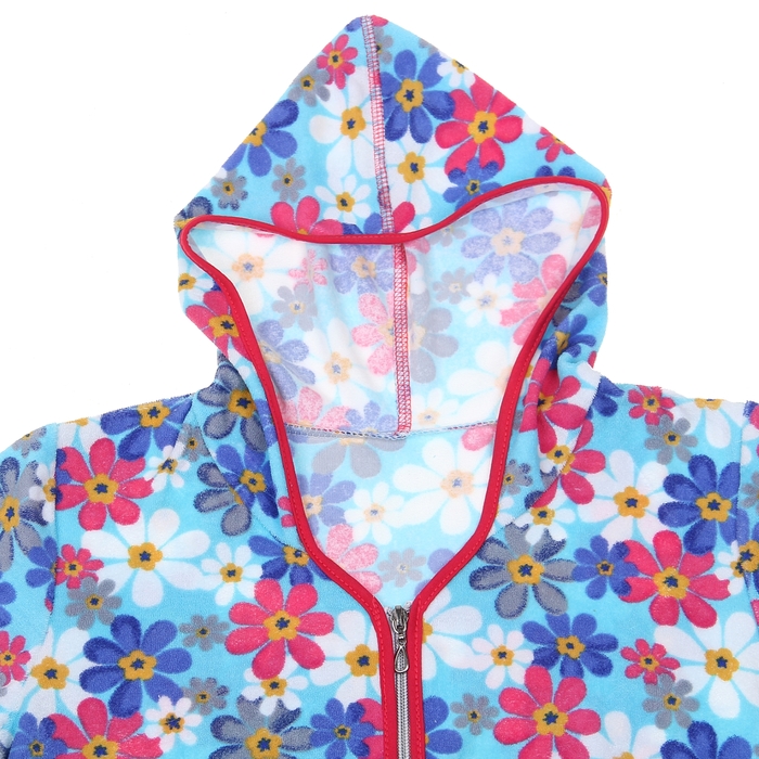 Халат женский на молнии махровый Флер МИКС р-р 54