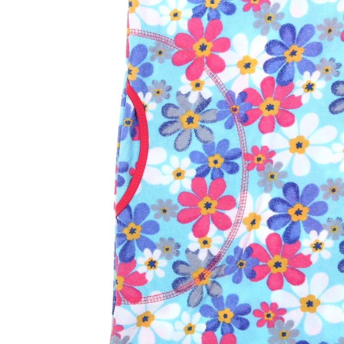 Халат женский на молнии махровый Флер МИКС р-р 52