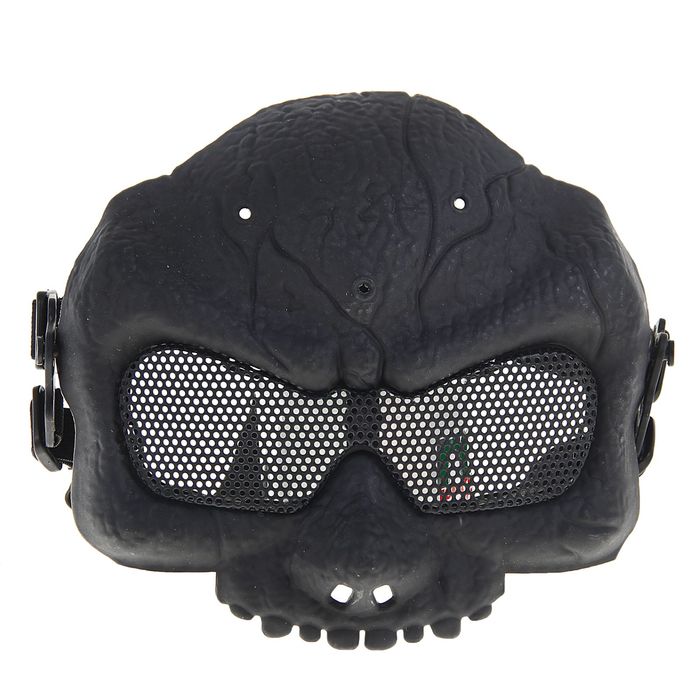 Маска для страйкбола KINGRIN Desert army group mask V5-Round mesh (Black) MA-56-BK