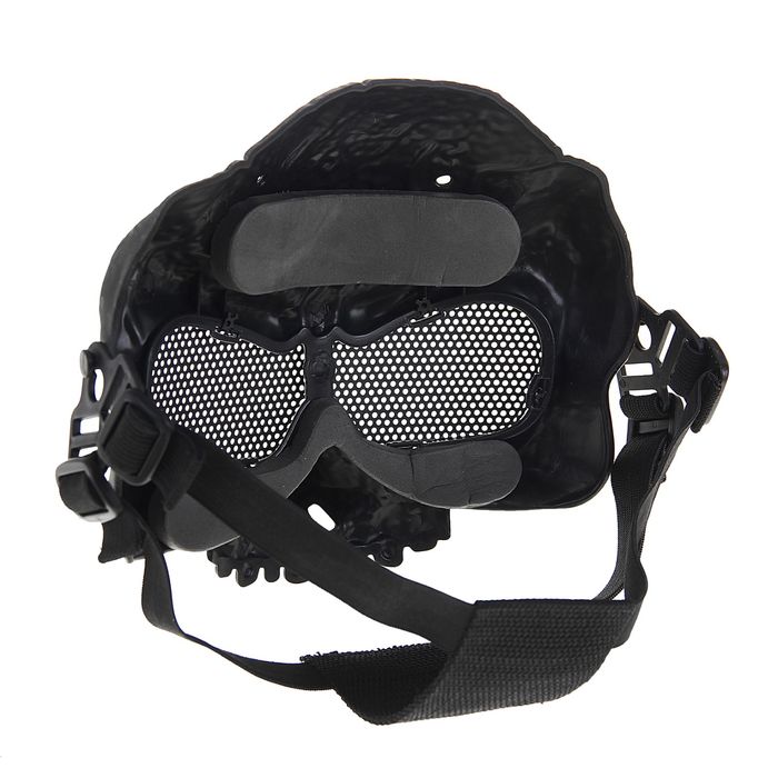 Маска для страйкбола KINGRIN Desert army group mask V5-Round mesh (Black) MA-56-BK