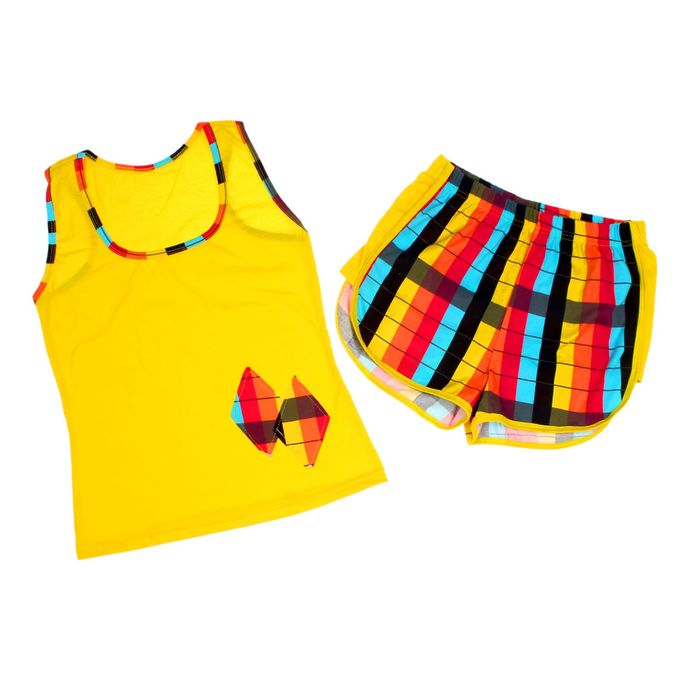 Комплект женский (майка, шорты) "Надежда", цвет микс, размер 42