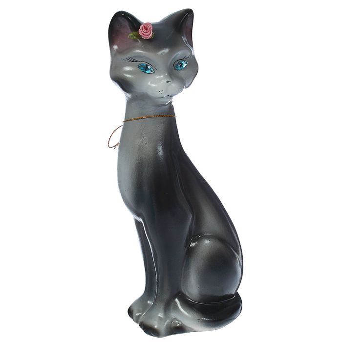 Копилка "Кэтти" малая, глянец, серая