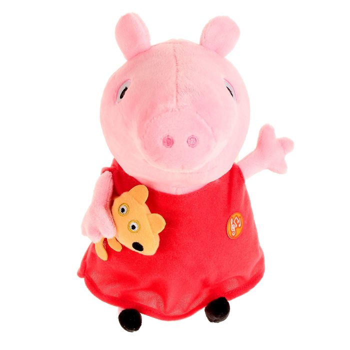 Мягкая музыкальная игрушка «Пеппа с игрушкой»