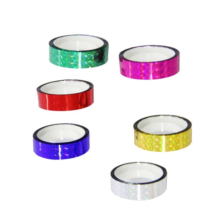 Клейкая лента декоративная голографическая 12мм*10м