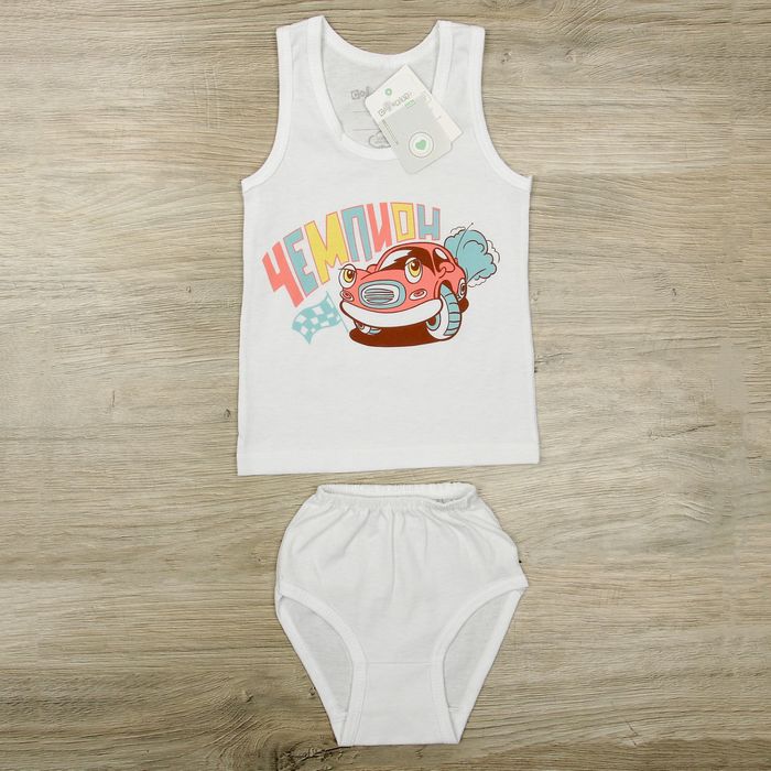 Комплект: майка, трусы Collorista "Чемпион" рост 110-116 см (32), 5-6 лет