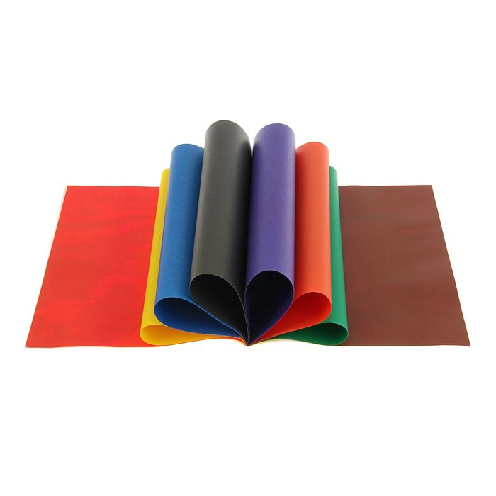 Бумага цветная двухсторонняя А4, 8 листов, 8 цветов "Весёлое авто"