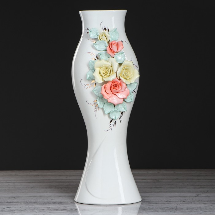 Ваза "Дольче Вэлла" ручная лепка, золото