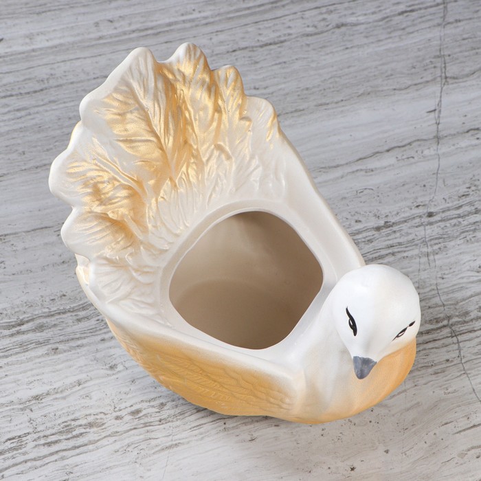 Фигурное кашпо 1 л "Голубь", микс