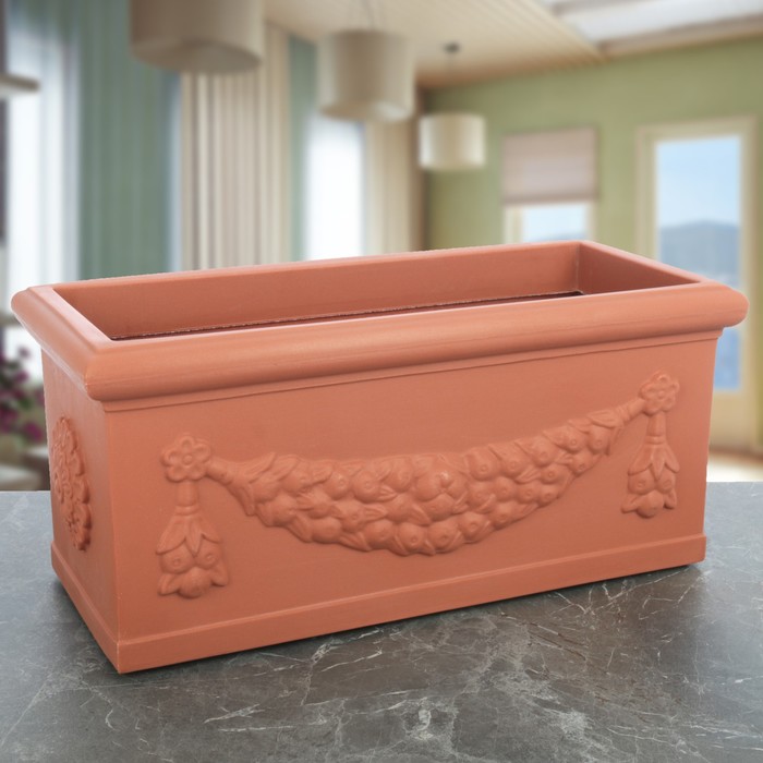 Ваза декоративная 30 л "Римская", цвет терракот