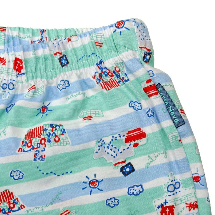 Пижама для мальчика (джемпер, брюки), рост 110-116 см (32), цвет мята/принт (арт. 396Б-171)